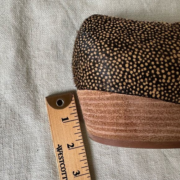 MADEWELL The Lucie Shoe in Leather Spotted Calf Hair Toffee Multi - Picture 12 of 12